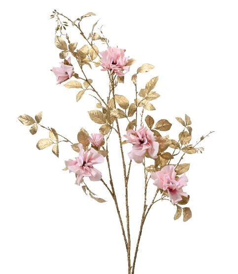 Artificial Rose On Stem - Blush Pink